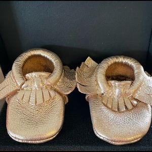 Freshly picked size zero gold shoes